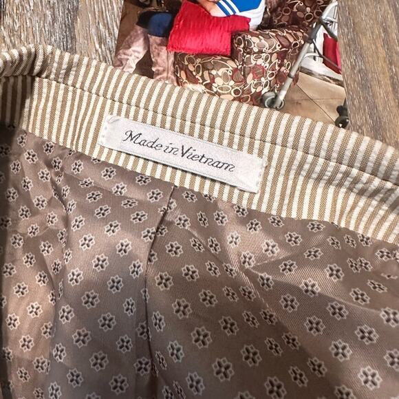 Lauren Ralph Lauren Tan Striped Blazer – Men’s 48L - Picture 7 of 10